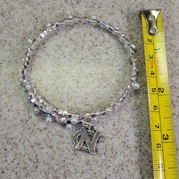 NO CAROLINA Bracelet  Silver/Pearl. ADJUSTABLE - Picture 4 of 7
